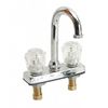 Whitecap Compact Sink Faucet 4" Centerset C.P. Brass