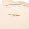 Francfranc Wave Shape Stand Pouch, S, Ivory, Makeup Pouch, Trinket Case, Ivory