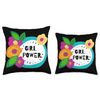 Female inspiration and motivational statement design Throw Pillow