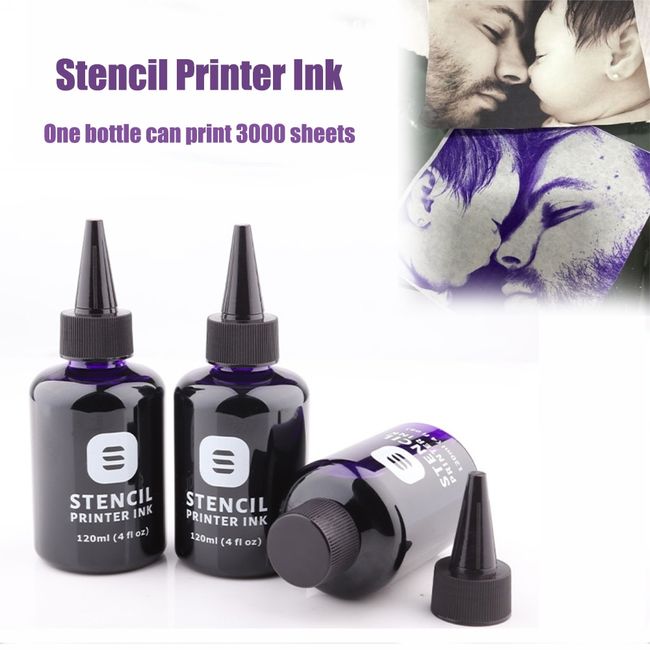 1/2 Bottles 4oz Tattoo Stencil Printer Ink Tracing Paper for Inkjet Printer  Stencil Tattoo Supplie For Tattoo Body Art Painting