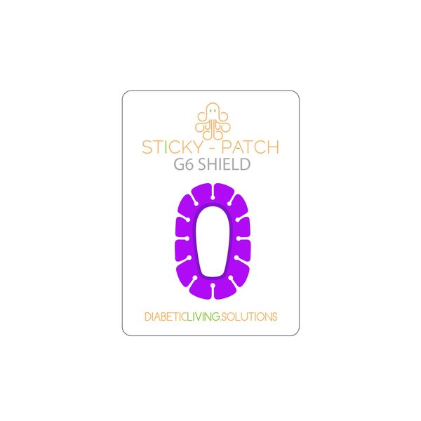 The Purple G6 Shield for Your Dexcom Over Patches Reusable