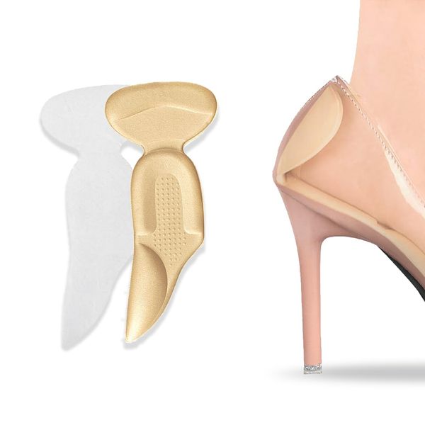 EODKSE Komfortable Einlegesohlen für High Heels - 1 Paar Einlegesohlenpads verhindern Blasen und Hühneraugen, bieten Fersenschutz und Fußpflege - in Beige,