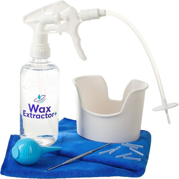 Ear Wax Removal Tool Kit Earwax Remover Irrigation Cleaner & Spray Bottle Flush