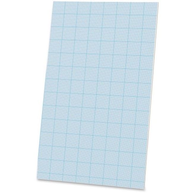 Ampad Cross-section Quadrille Pads - 40 Sheet - 20 lb - Quad Ruled - Legal 8.50" x 14" - 40 / Pad - White Paper