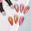 Mirror Nail Pen Glitter Nail Mirror Powder Solid Nail Chalk Metallic Powder Nail Present Stick Type 2 Colors