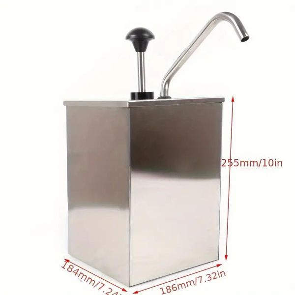 4L Condiment Dispenser Pump for Ketchup Mustard Sauce Commercial Kitchen