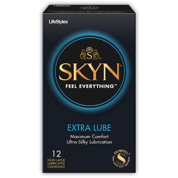 Lifestyles Skyn Extra Lubricated Non-Latex Condom: 36-Pack of Condoms