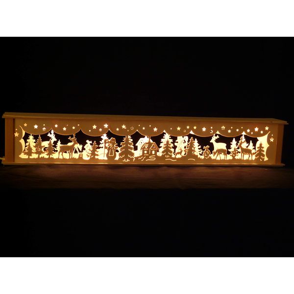 SchwibboLa Candle Arch 2-14 Candle Arch Height for Light Arch Made Ore Mountains Seiffen Dimensions: 72 x 10 x 11 cm (W x D x H) ... 1