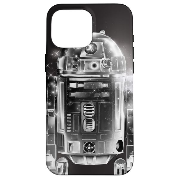 Case for iPhone 16 Pro Max Star Wars R2-D2 Retro Galaxy Black
