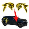 Yellow HellHawk Emblems fits wk2 Jeep Trackhawk Grand Cherokee Track Hawk