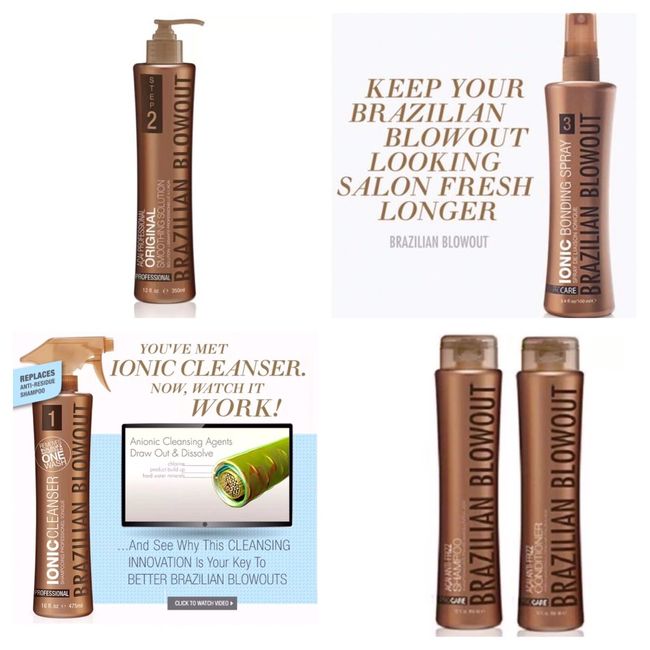 Brazilian Blowout Original SOLUTION Cleanser Bonding Spray Shampoo Conditioner