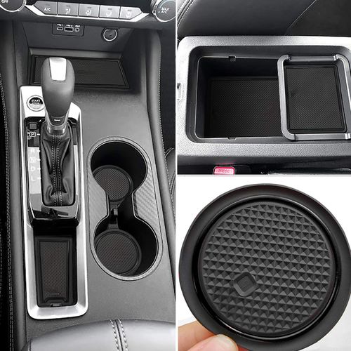 Auovo Anti Dust Mats for Altima Accessories 2019 2020 2021 2022 2023 Interior Custom Fit Door Pocket Liners Cup Holder Center Console Mats(14pcs/Set) (Black)