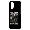iPhone 12/12 Pro Fueled By Microplastics Funny Edgy Hard Skeleton Meme Case