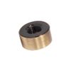 B&P Lamp® Solid Brass Flat Cap, Tapped 1/8IP, 3/8 Inch Height by 3/4 Inch Diameter, Antique Brass