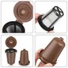 Reusable Filter Cup for Cuisinart, Gray (Upgraded Version - 2 PACK Brown)