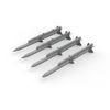 Eduard EDB672220 1:72-AIM-120A/B AMRAAM Model Kit Brassin, Various