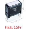 StampExpression - Final Copy Office Self Inking Rubber Stamp - Red Ink (A-5521)