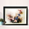 Cross stitch, oil painting, flower, C0033