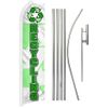 Recycling Swooper Advertising Flag & Pole Kit