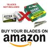 MARKHOR® Cut Throat Razor Kit, Stainless Steel Straight Razor - Professional Barber Razor, Premium Quality Straight Edge Razor, Moustache & Beard Shaving Razor, Single Blade Razor