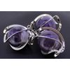 Budawi® Amethyst Pendant Sphere in Spiral with Leather Cord, Gemstone, Amethyst