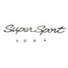 2Pcs Script Super Sport Emblems 3D Front Side Badge Nameplate Letter Compatible with Chevy Impala SS 1965 1966 (Chrome)
