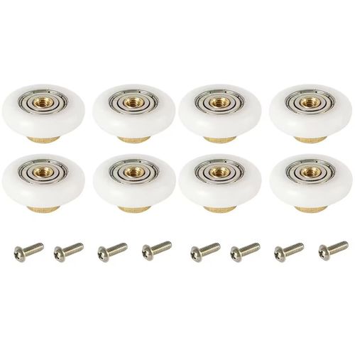 8 Pieces stainless steel 19MM Wheel Dia Shower Door Wheel Runner Roller