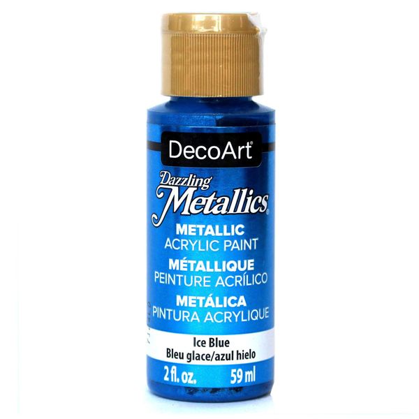 Deco Art Americana Acrylic Metallic Paint, Ice Blue, 59 ml (Pack of 1)