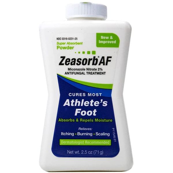 Zeasorb-AF Super Absorbent Antifungal Powder 2.5 oz(3 Pack)