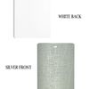 DALIX Silky Silver Vertical Blind Texture Slats Window Size 46.5 Qty 5 Pack