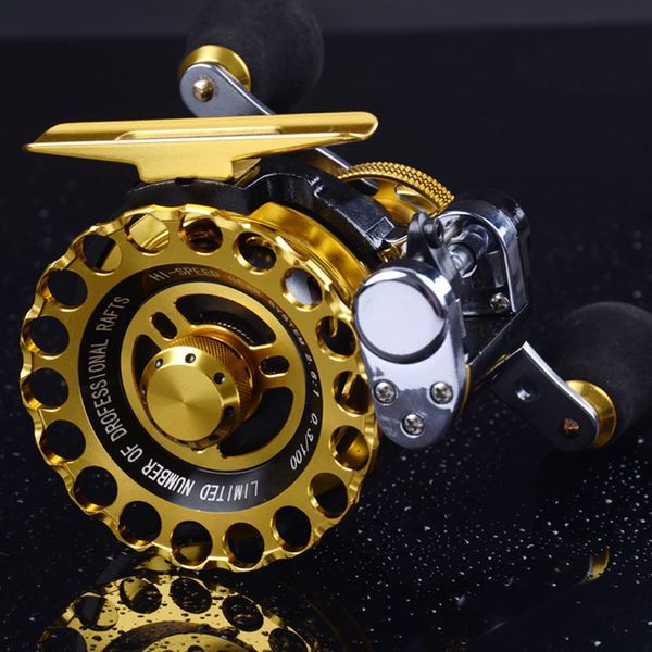 Inline Ice Fishing Reel Right/Left in Line Ice Reel with 8+1 Ball Bearings (Right)