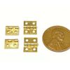 10 Pieces Gold 8mm x 10mm SMALL miniature hinges Doll House TINY HINGE  micro E7