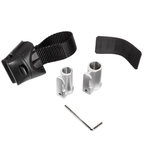 Kryptonite Bügelschlosshalter Flex Frame Schlosshalterung, Schwarz, 25 mm x 80 mm