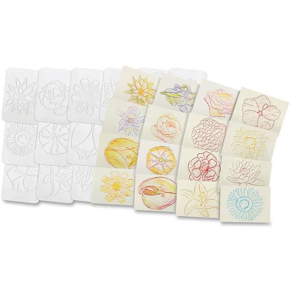 Roylco Flower Rubbing Plates