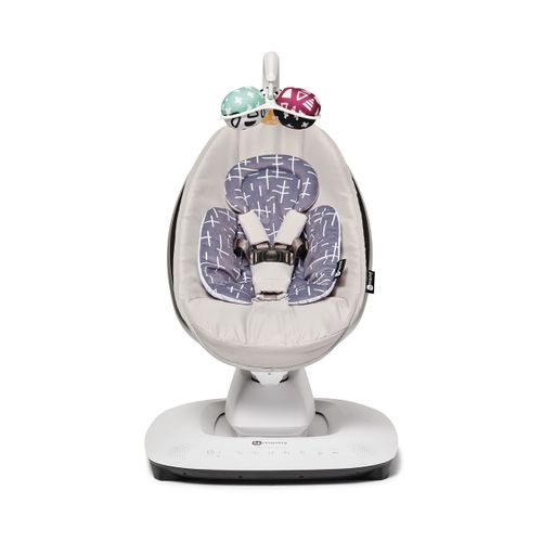 4moms RockaRoo and MamaRoo Infant Insert, Machine Washable, Soft, Plush Fabric, Reversible Design, Dark Grey