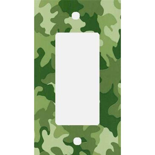 Army Green Camo GFI Rocker Switchplate Cover