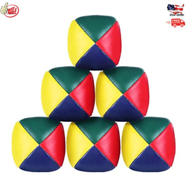 Set of 6 Durable Juggling Balls for Beginners Soft Mini Design for Easy Practice