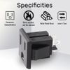 LANZMFG IEC Socket American Female 3pin 10Pack