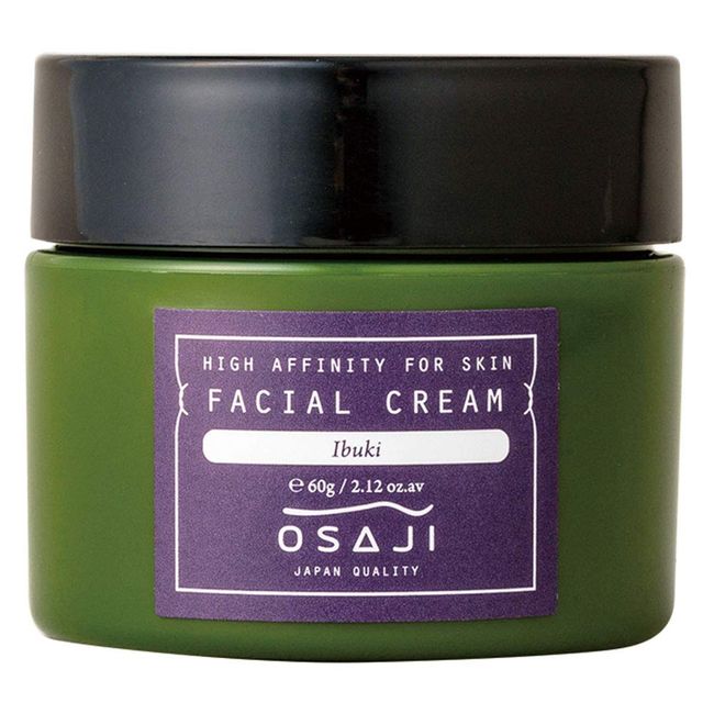 OSAJI Facial Cream, Highly Moisturizing, Reaches the Stratum Layer, For Sensitive Skin, Prevents Rough Skin, Good Elasticity, Can Be Used on Rough Skin, 2.0 fl oz (60 ml)