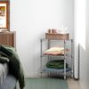 3 Shelf Wire Shelving Rack Shelves Adjustable Commercial Garage Kitchen Storage