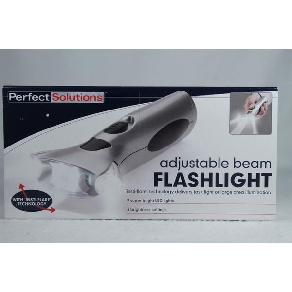 Adjustable Beam Flashlight-LED lights 9 Super Bright Lights NIB