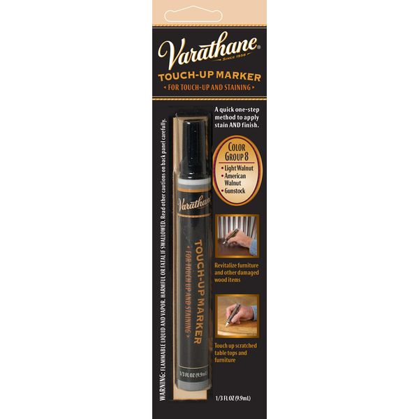 Rust-Oleum Varathane 215359 Wood Stain Touch-Up Marker For Light Walnut, American Walnut, Gunstock