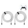 Lioncast 2x PS5 Controller Charging Cable - Fast-Charging PlayStation 5 Controller Charger Cable - USB-C Wireless Controller Charging Cord - PS5 Controller Charger Cable - 13ft (4m)