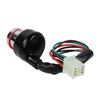 Universal Motorcycle 6 Wire Ignition Starter Off/On/On Switch Lock With 2 Keys