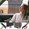 2 x Retractable Auto Car Side Window Sun Shade Cover Roller Curtain Visor Shield