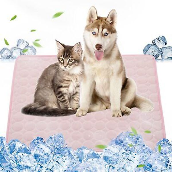 Pet Cooling Pad for Dog Cat Ice Silk Dog Cooling Mat Soft Dog Cooling Pad Com...