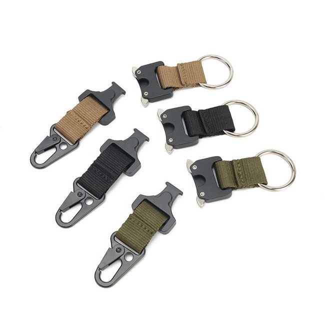 18 Pcs Tactical Gear Clip Molle Attachments D-Ring Carabiner Clip