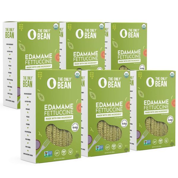 The Only Bean - Organic Edamame Fettuccine Pasta - High Protein Keto Friendly...