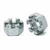 (12 Pieces) 1"-8 Slotted Finished Hex Nuts Zinc Clear