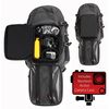 Navitech Action Camera Backpack With Black Storage Case And Integrated Chest Strap Compatible With The AEE LYFE Silver Action Camera